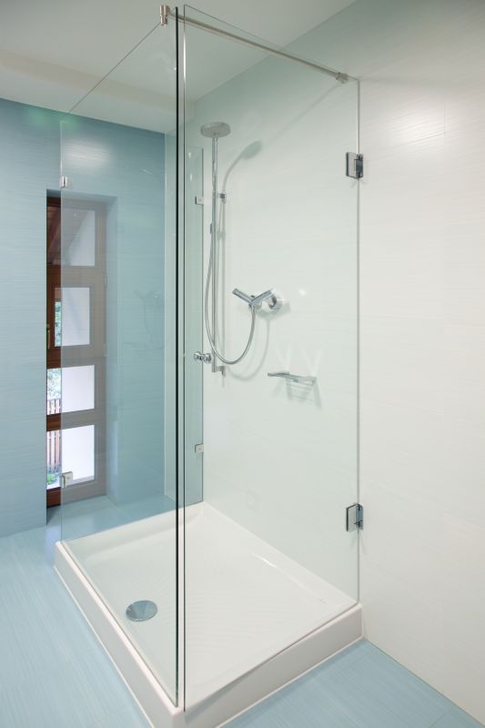 Contemporary Shower with Glass Walls